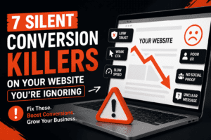 Read more about the article 7 Conversion Killers on Website You’re Ignoring (And How to Fix Them)