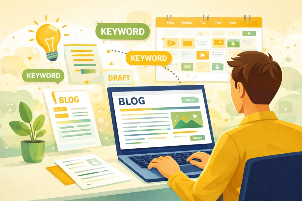 Content marketing strategist career in digital marketing 2026 — creating blog posts and planning editorial calendar