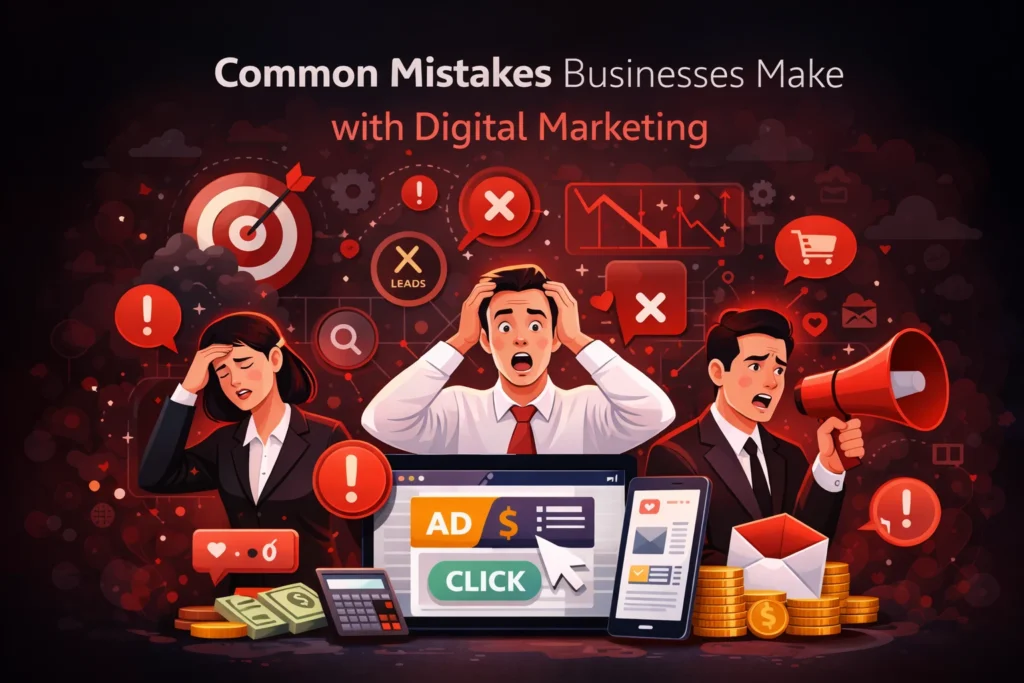 COMMON MISTAKES BUSINESS DO IN DIGITAL MARKETING