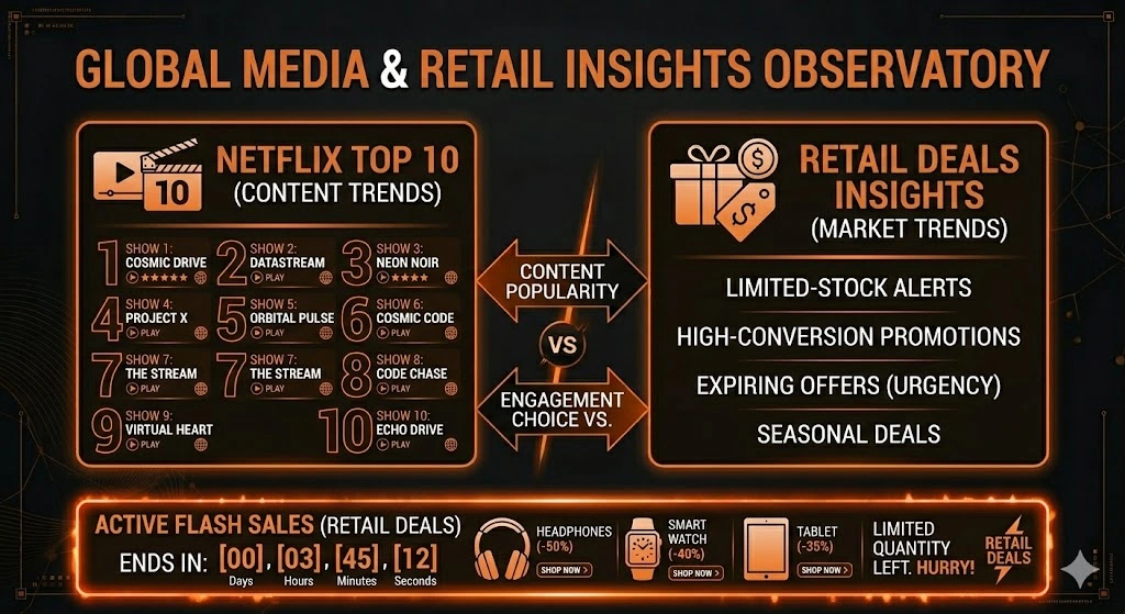 Fear of missing out marketing examples from Netflix and Amazon